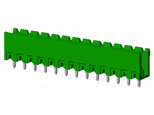 Connector: ontkoppelbare terminal strip; contact; mannelijk Connector: ontkoppelbare terminal strip; contact; mannelijk